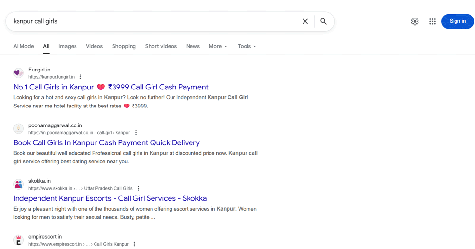 Kanpur Call Girls Google's Trusted